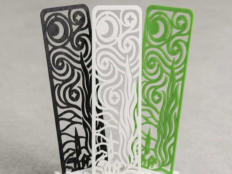 Starry Night Cutout Bookmark | Fast Single-Color
