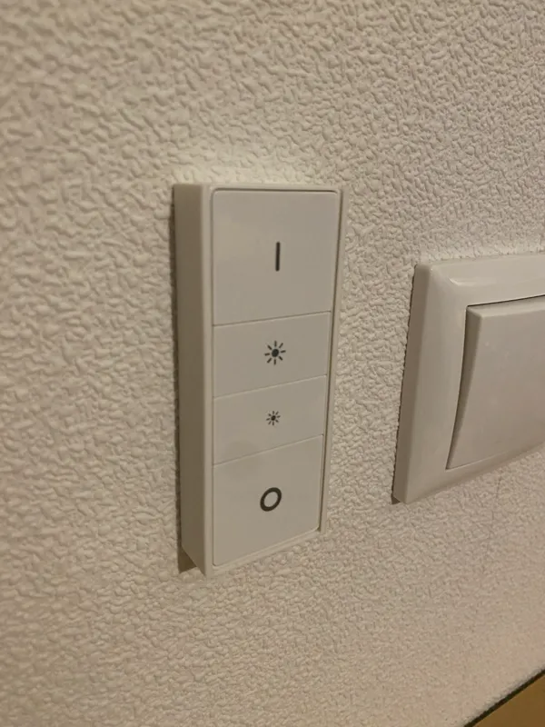 Support mural fin pour interrupteur variateur Philips Hue