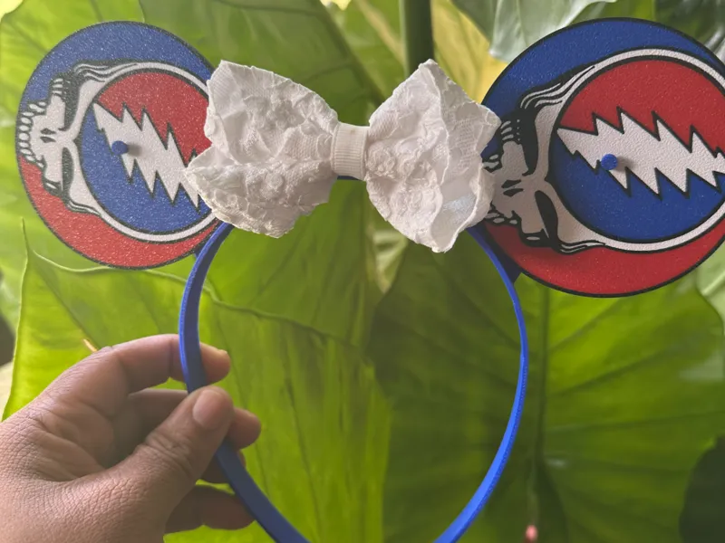 Spinning Grateful Dead Disney Theme Park Ears
