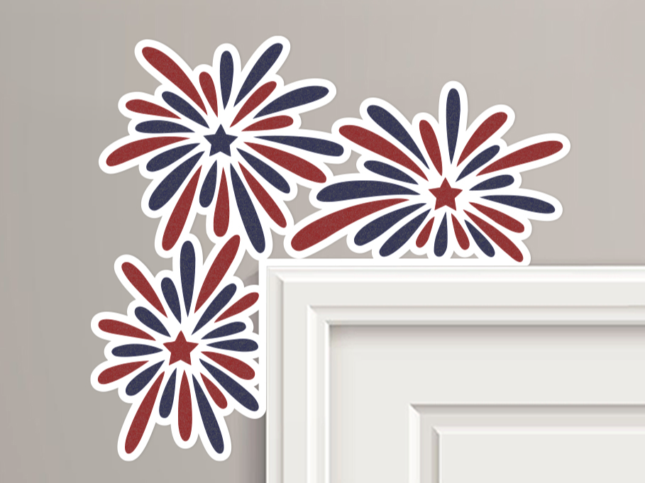 Fireworks Door Corner Topper