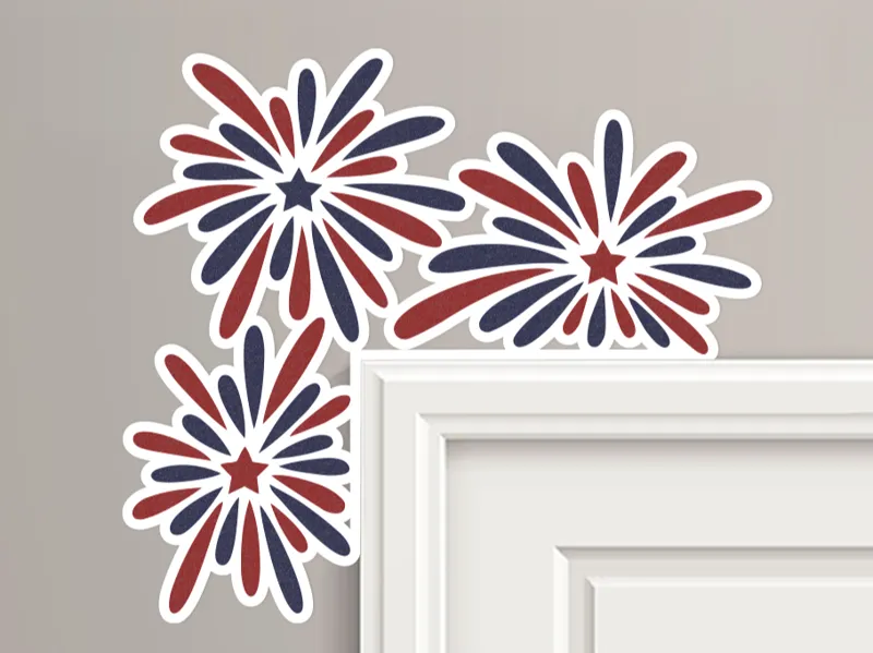 Fireworks Door Corner Topper