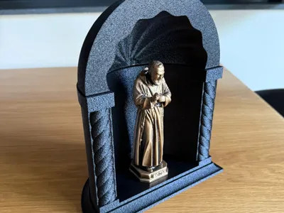 Niche for sacred statues in lava stone style