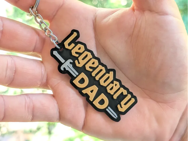 Legendary Dad - Keychain