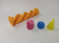 Each part on own plate - 0.2mm layer, 2 walls, 0% infill