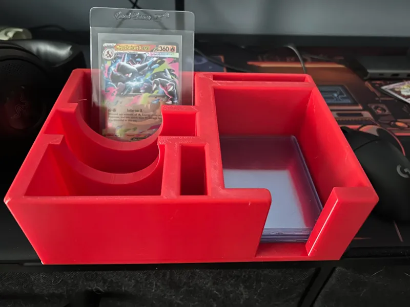 Card Toploader TCG holder sleaves shipping station