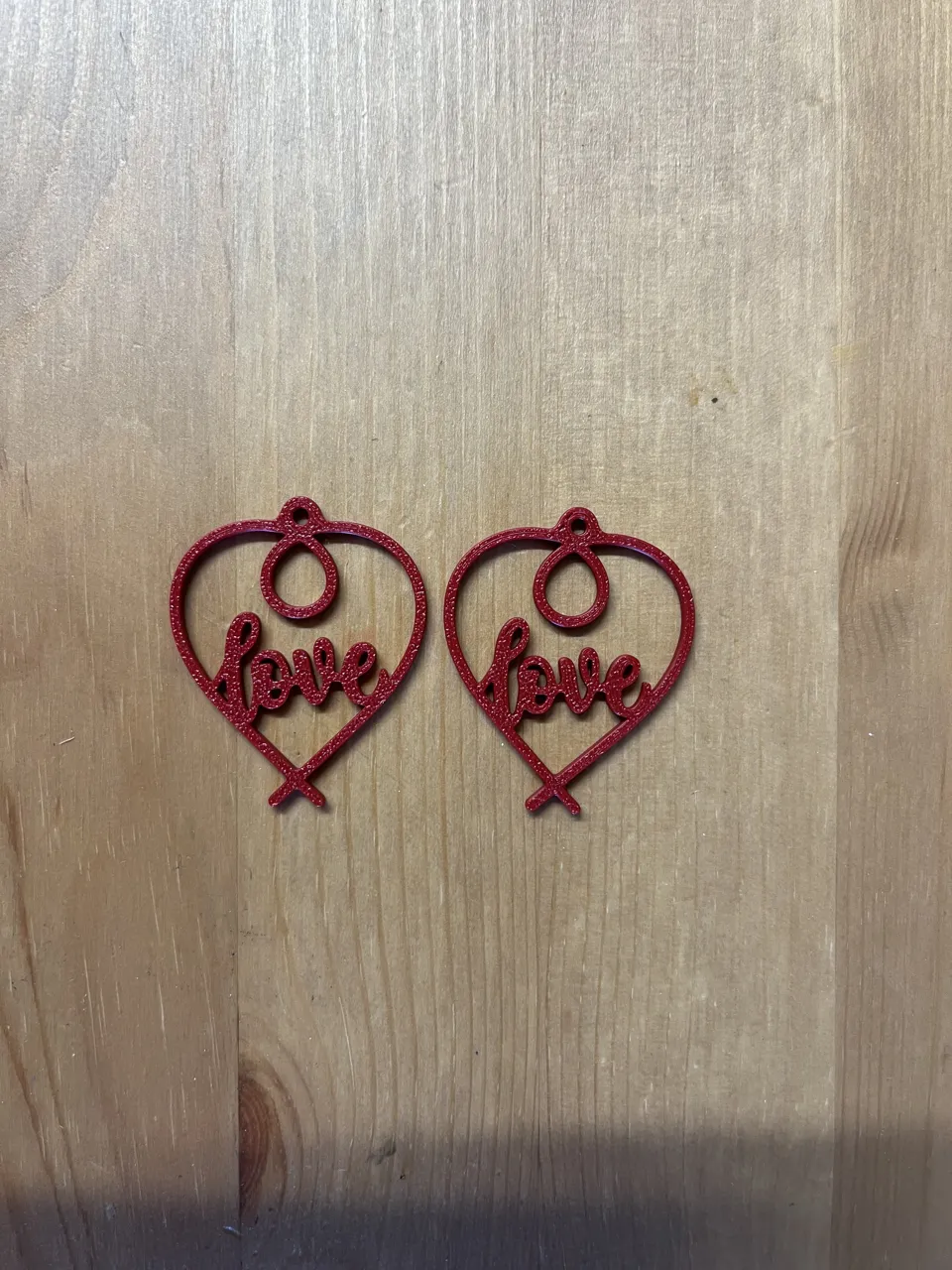 love earrings view 2