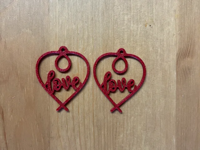 love earrings