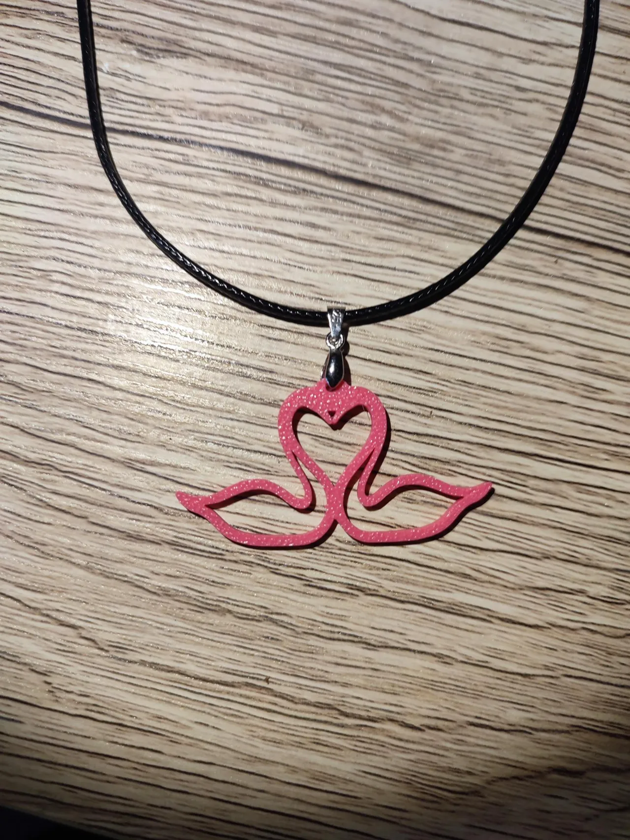 Amour de cygnes (pendentif/boucle) view 2