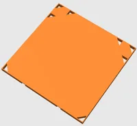 0.2mm 层高, 2 层墙, 15% 填充,平板23x23cm,支腿位置偏移