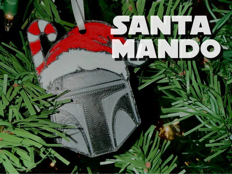 Santa Mando Holiday Decor
