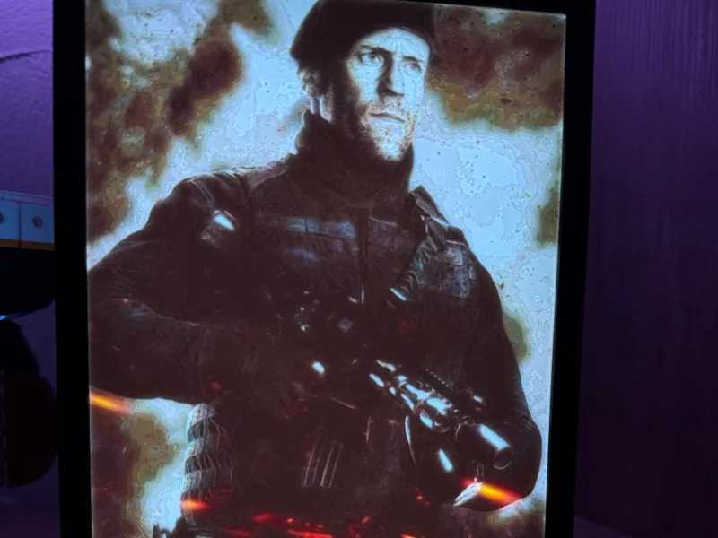 Jason Statham Lithophane