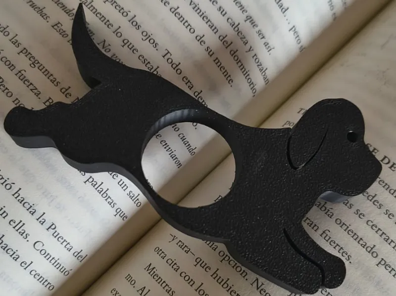 Anillo para libro perrito