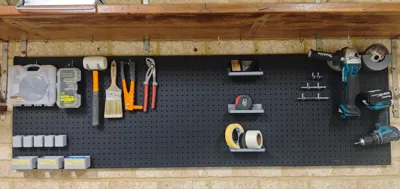 Pegboard accessories for Bunning's metal pegboard