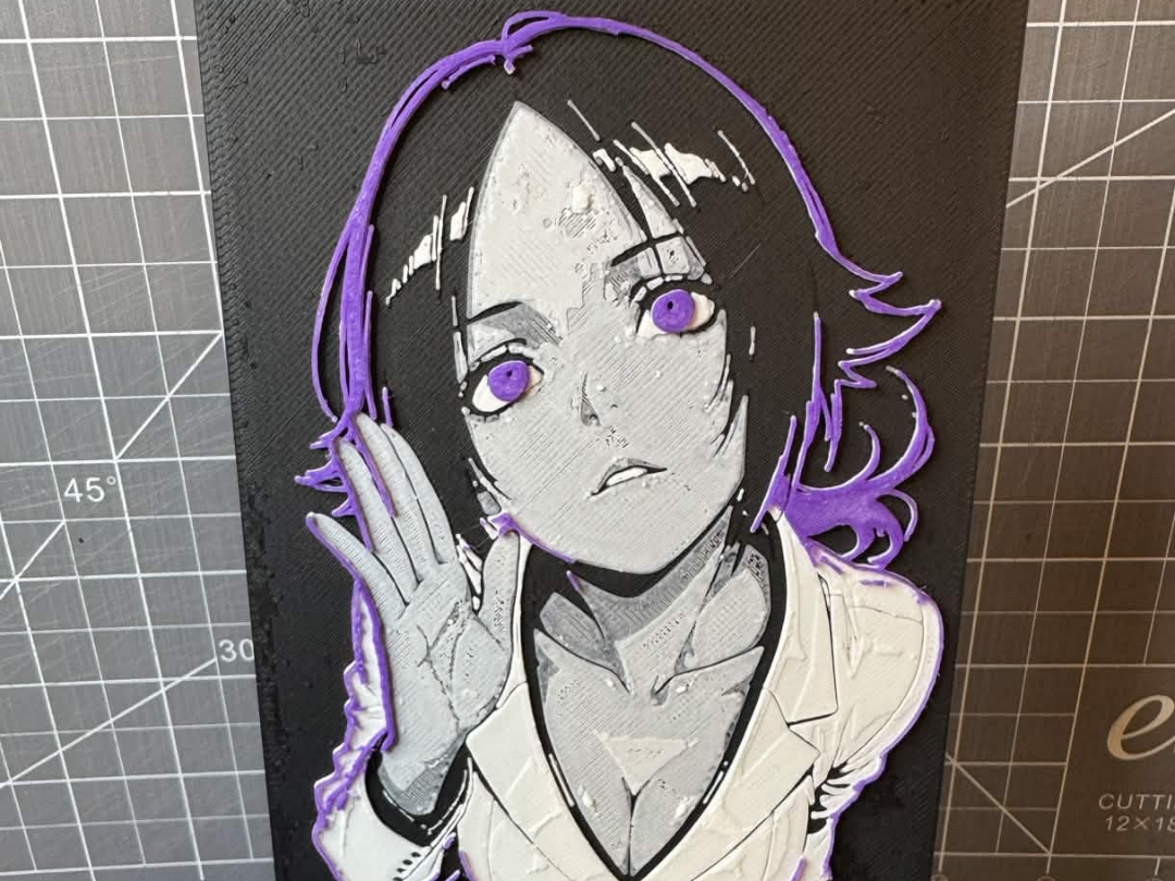 4x8 Hueforge of Yoruichi Shihouin from Bleach