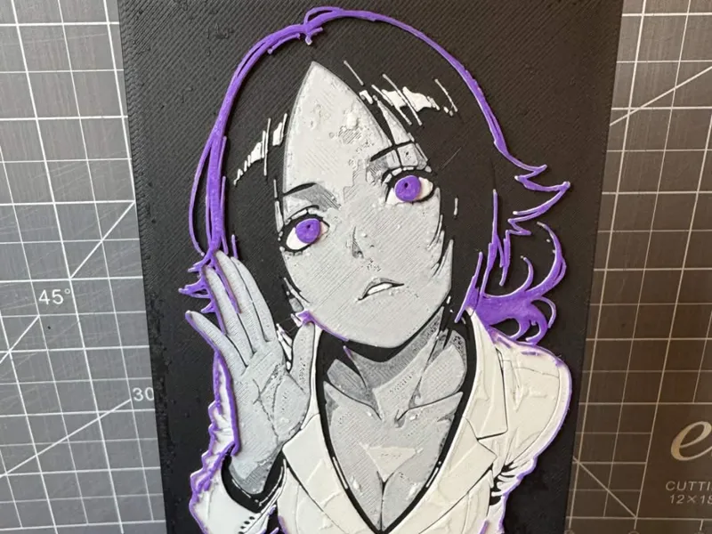 4x8 Hueforge of Yoruichi Shihouin from Bleach