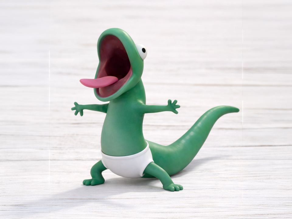 Funny TOM Lizard  with Pants Figurine – Meme Cute