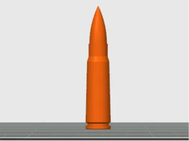7.62x39mm dummy round