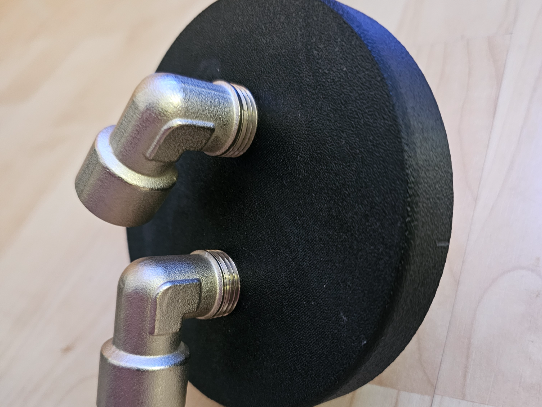 125mm auf 2x 1/2 zoll Hydroponik Adapter KGHT Rohr