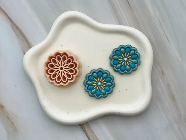 Flower Polymer Clay Earrings Cutter