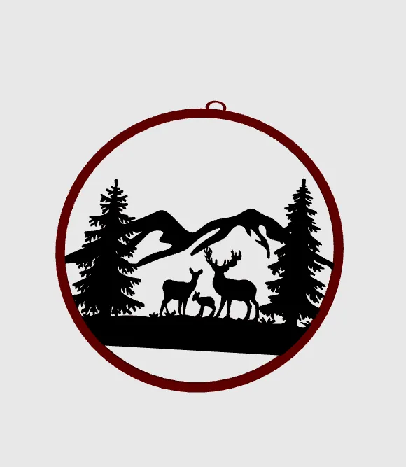 Mountain Landscape Pendant