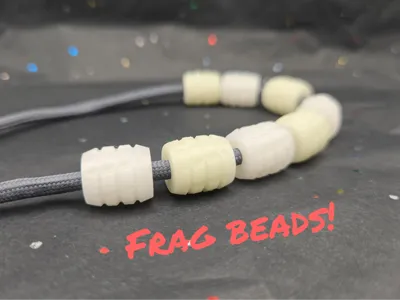 Slim Frag Pattern Lanyard Beads