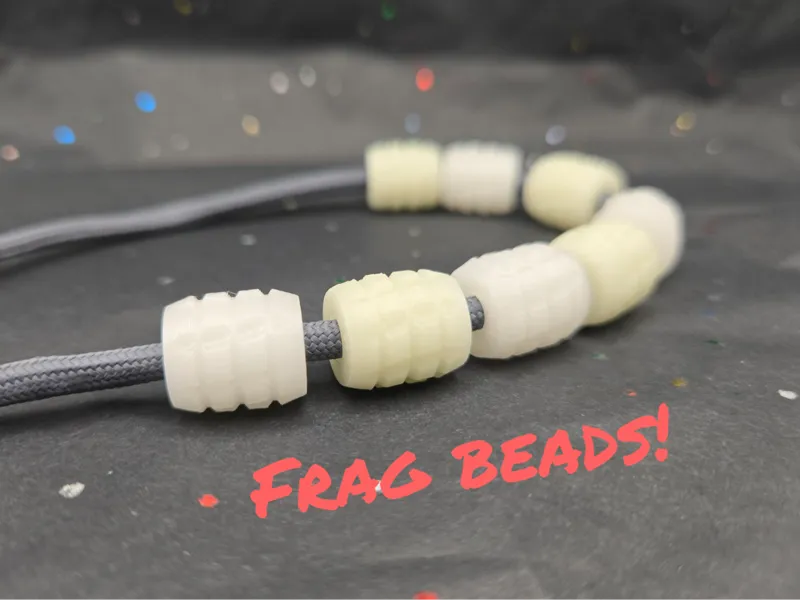 Slim Frag Pattern Lanyard Beads