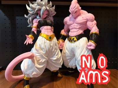 Android 21 Realistic Multi-Color Parted Statue