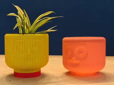 Vase mode planter head series: happy face
