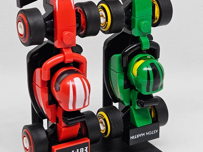 F1 Minifigure Stand - Double
