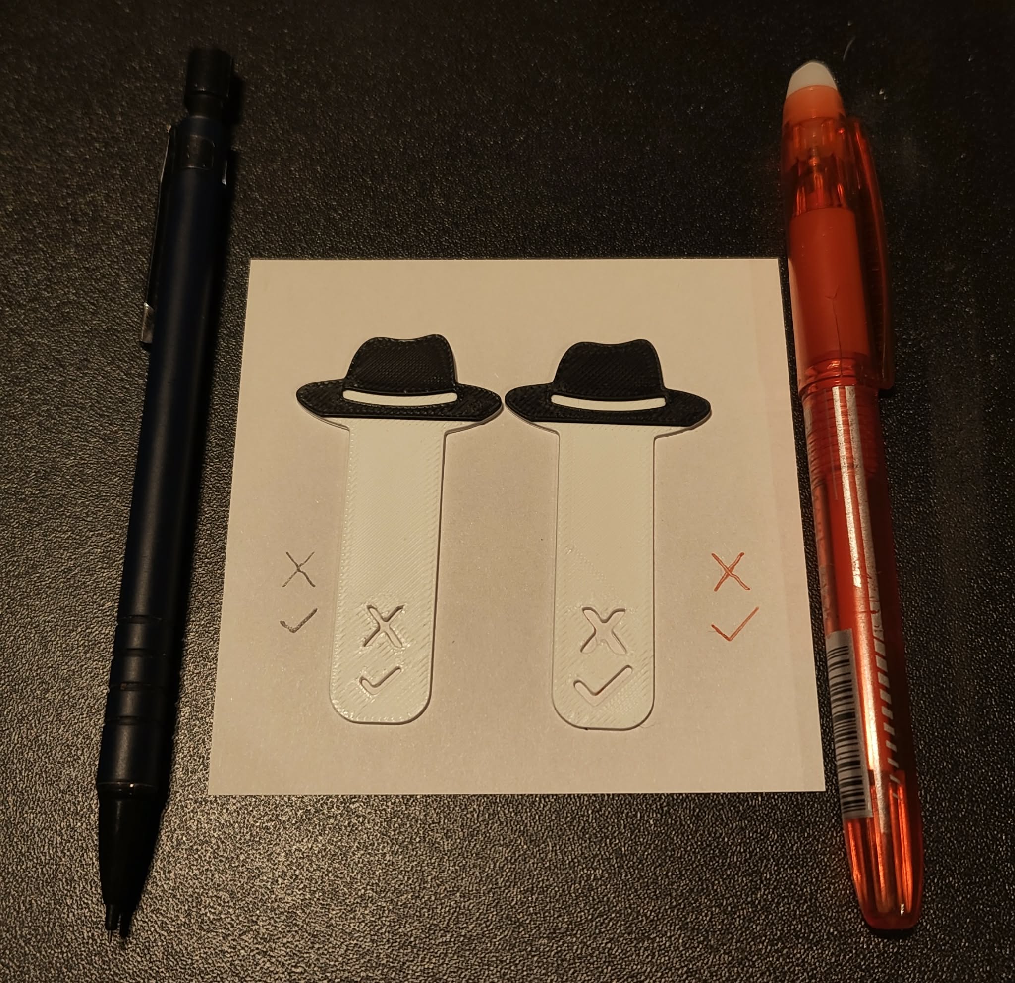 Miniatura 2 do modelo 3D Murdle Hat Bookmark