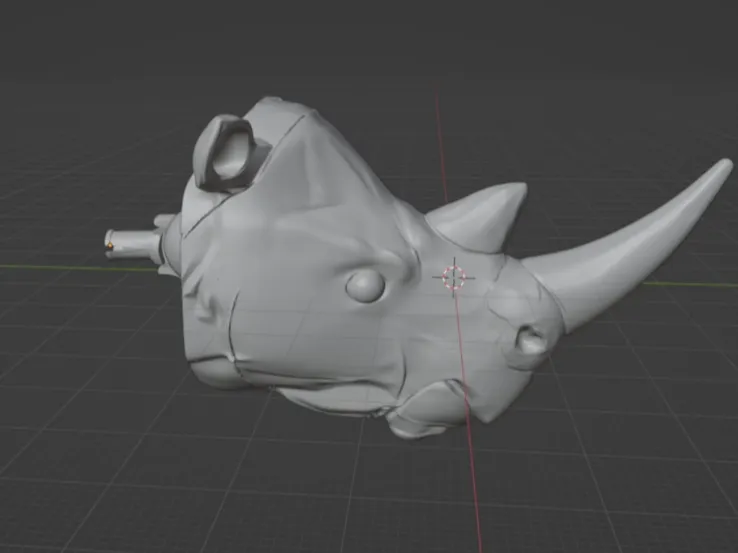 PrehistoricRhinoHead