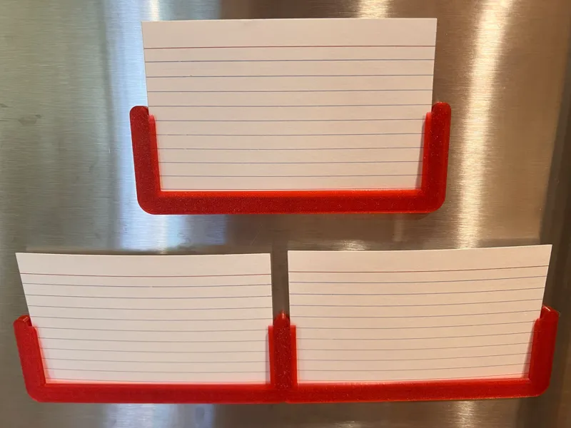 3"x5" Index Card Holders with 3mm Magnets