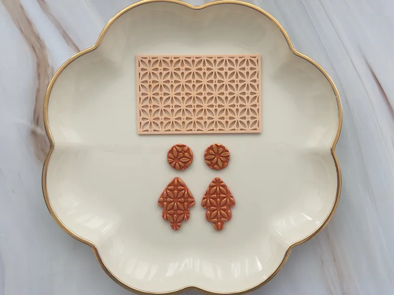 Decorative Polymer Clay Stencil