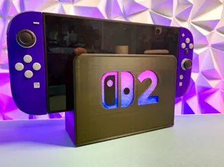 Nintendo switch 2 dock with RGB, WLED, ESP32