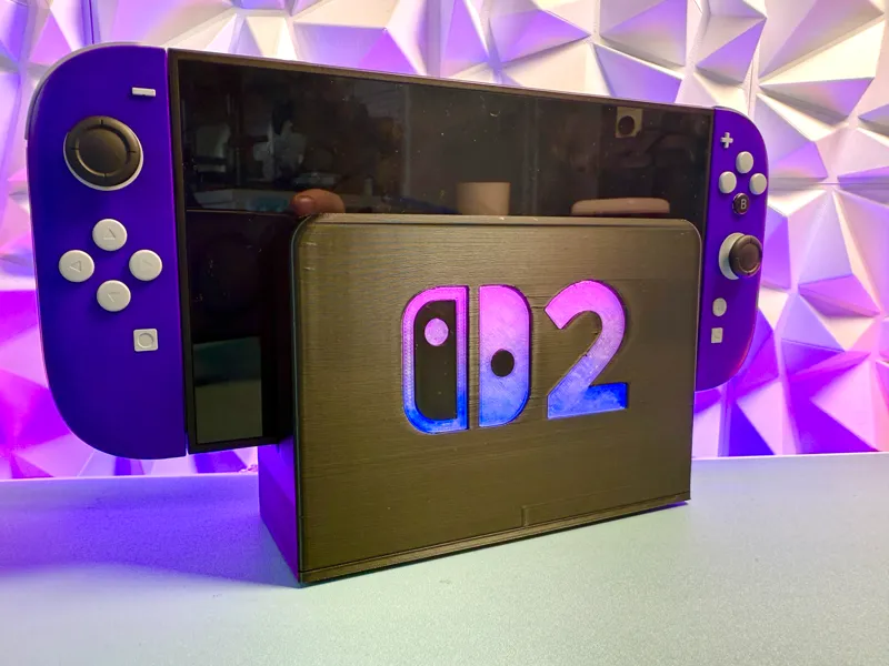 Nintendo switch 2 dock with RGB, WLED, ESP32