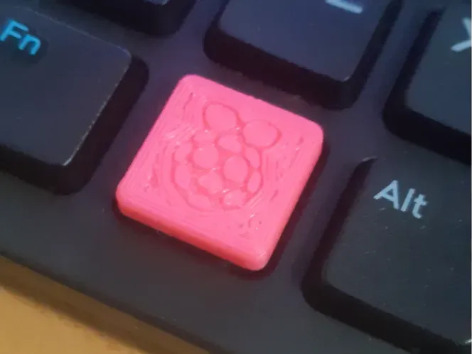 Dell KB216 keycap with raspberry pi logo re-upload