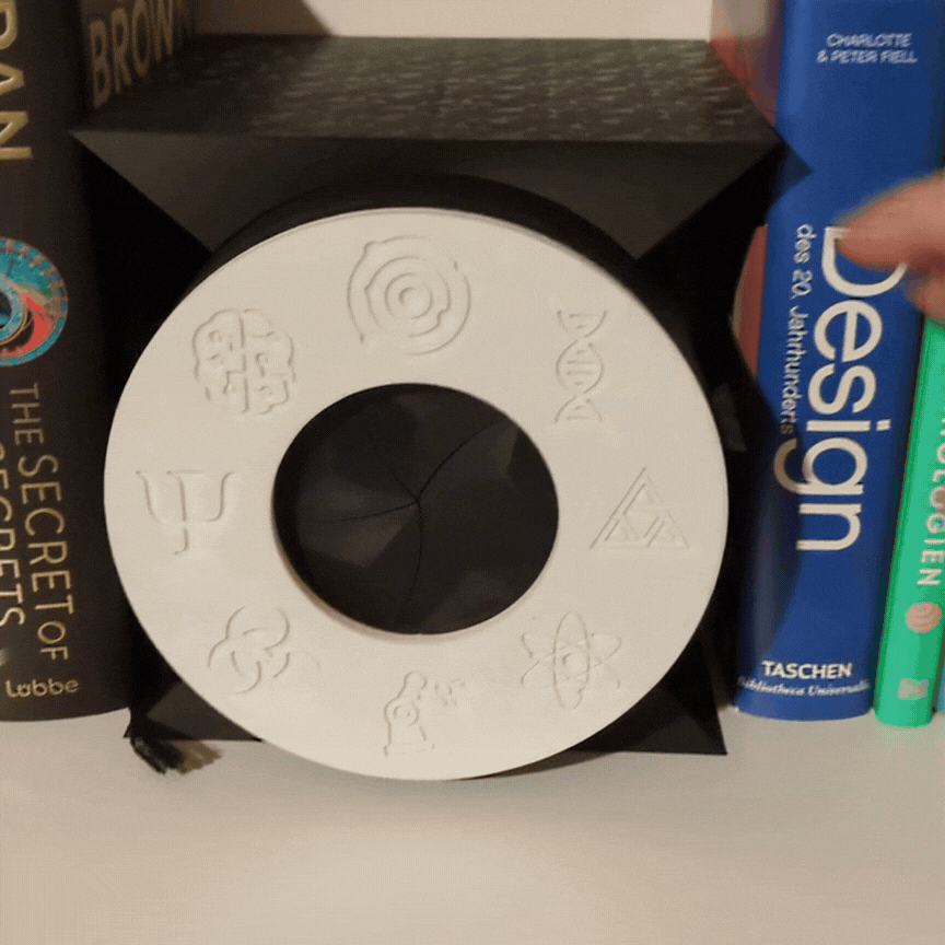 Futuristik Book Nook with  Lens shutter 