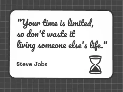 Motivational Quote Sign from Steve Jobs