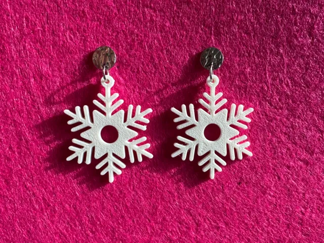 Orecchini fiocco di neve < 20min