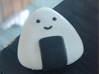Happy Onigiri Keychain (AWS or marker to color)