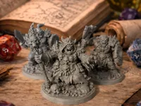 3 orcs - figurines de jeu de plateau — photo 1