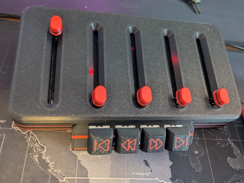 Volume Slider Macro Pad plus keys