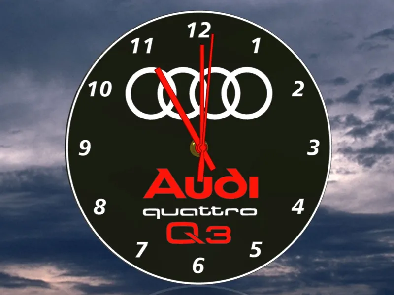 Audi Q3 Ziffernblatt für eine Wanduhr