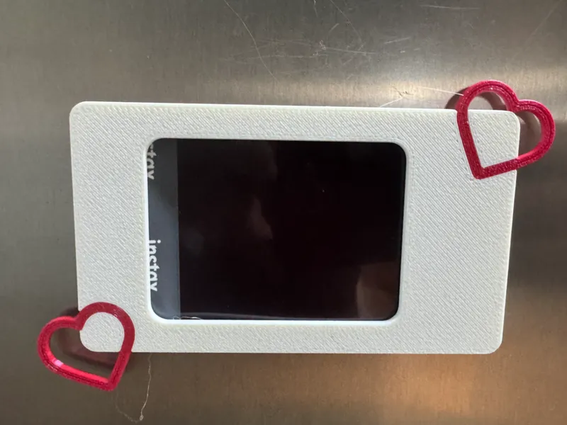 Magnetic Instax Mini Photo Frame with Hearts