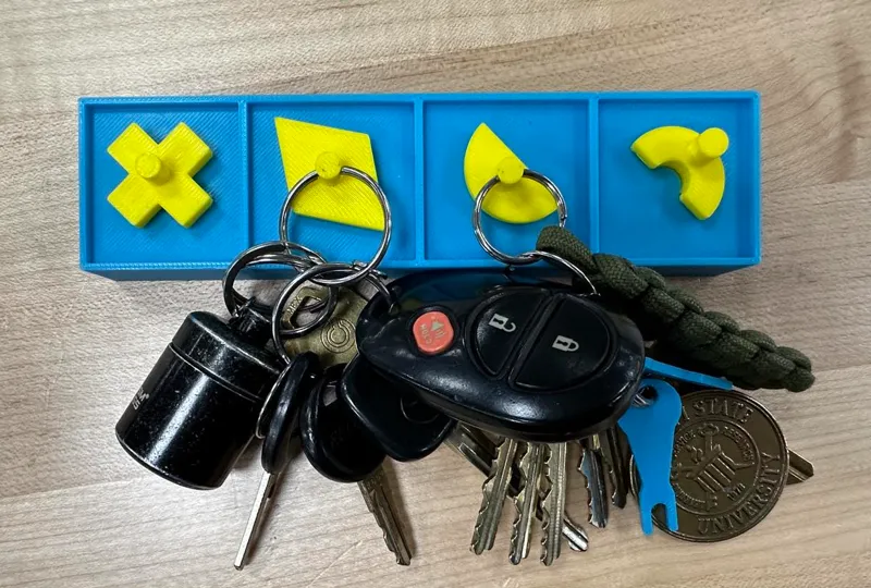 Perfection Board Game Key Holder