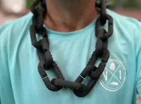 Collier chaîne surdimensionné gravé 3 pouces — photo 1