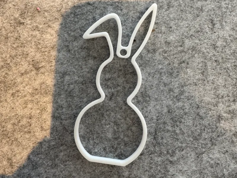 Osterhase Anhänger Flasche Dekoration Ostern Hase
