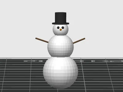 Simple Mini Snowman