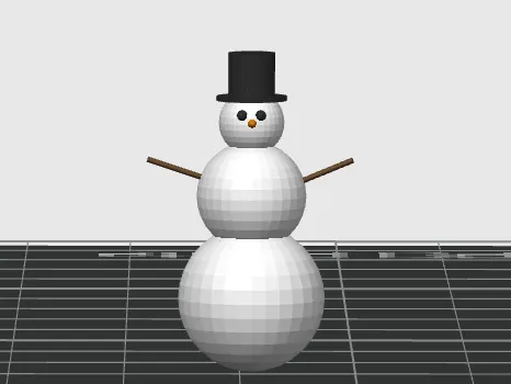 Simple Mini Snowman