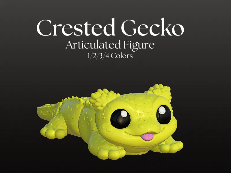 Flexi Crested Gecko - Articulated figure